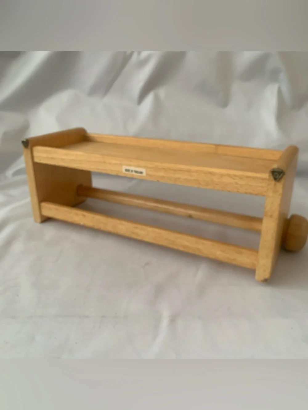 VTG Wood Wall Mounted Paper Towel Holder Dispenser Light Oak Country 14” Long